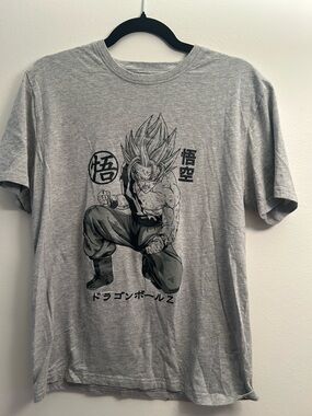 Gray Dragon Ball Z Goku Graphic Men’s T-Shirt